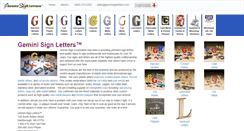 Desktop Screenshot of geminisignletters.com